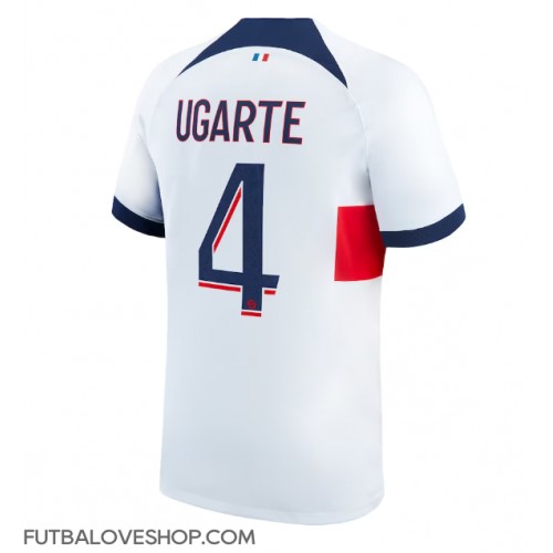 Dres Paris Saint-Germain Manuel Ugarte #4 Preč 2023-24 Krátky Rukáv